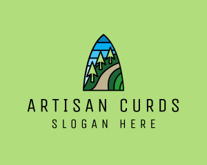 Mountain Path Mosaic  logo design