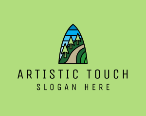 Mountain Path Mosaic  logo design