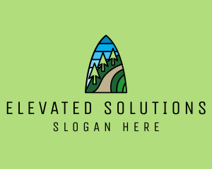 Mountain Path Mosaic  logo design