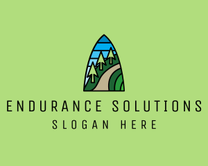 Mountain Path Mosaic  logo design