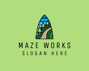 Mountain Path Mosaic  logo design