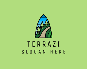 Mountain Path Mosaic  logo design