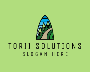 Mountain Path Mosaic  logo design