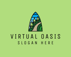 Mountain Path Mosaic  logo design