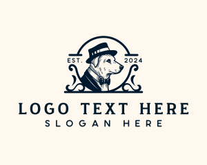 Hat - Canine Dog Grooming logo design