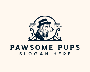 Canine Dog Grooming logo design