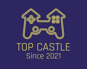Castle Joystick Gamer logo design