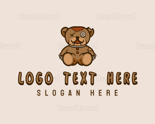 Teddy Bear Monster Logo