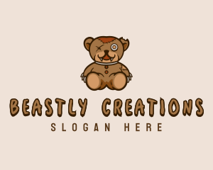 Monster - Teddy Bear Monster logo design