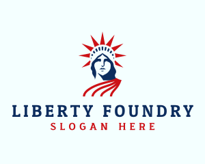 USA Statue of Liberty logo design