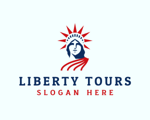 USA Statue of Liberty logo design