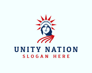 USA Statue of Liberty logo design