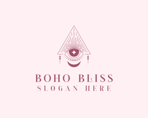 Bohemian Crescent Eye logo design