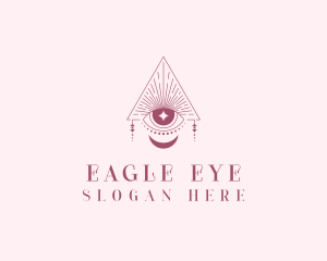 Bohemian Crescent Eye logo design