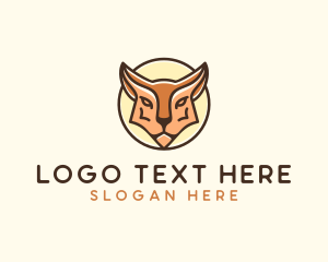 Bobcat - Wild Lynx Animal logo design