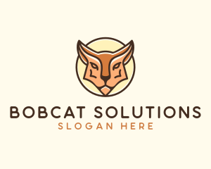 Bobcat - Wild Lynx Animal logo design