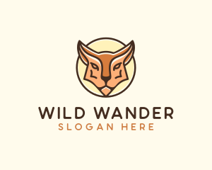 Wild Lynx Animal logo design