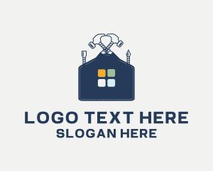 Loft - House Construction Tools logo design