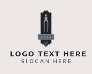 Tool Box - Hipster Handyman Pliers logo design