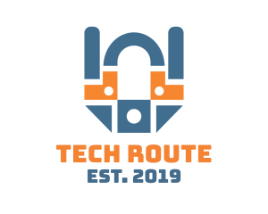 Router - Industrial Factory Machine logo design