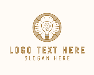 Light Bulb Energy logo design