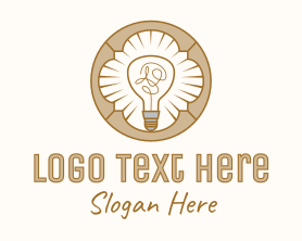 Vintage - Vintage Light Bulb Energy logo design