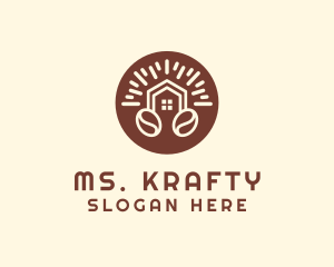 Affogato - Realty House Coffee Bean logo design