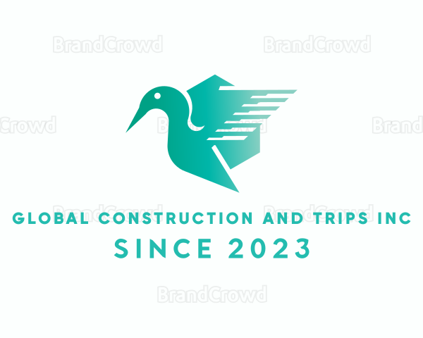 Modern Gradient Hummingbird Logo