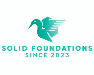 Swan - Modern Gradient Hummingbird logo design