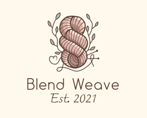 Leaf Thread Knot logo design