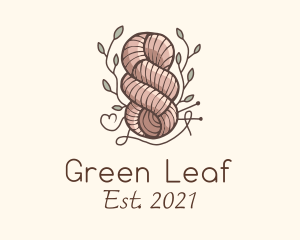 Leaf Thread Knot logo design