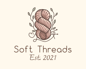 Leaf Thread Knot logo design