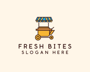 Pushcart - Market Food Cart logo design