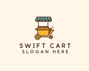 Market Food Cart logo design