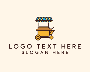 Stall - Market Food Cart logo design