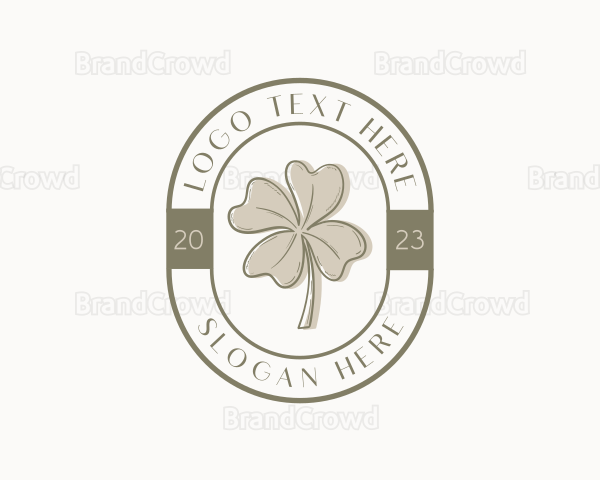 Rustic Clover Leaf Logo