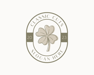 Rustic Clover Leaf logo design