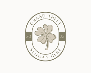 Artist - Rustic Clover Leaf logo design