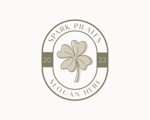 Crafter - Rustic Clover Leaf logo design