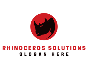 Rhinoceros - Wild Rhino Clan logo design