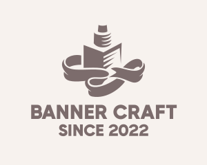 Banner - Vape Banner Ribbon logo design