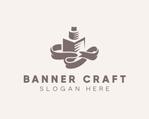 Vape Banner Ribbon logo design