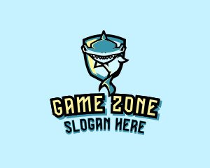 Gaming Hammerhead Shark logo design