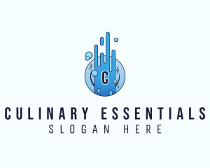 Dishwashing Plate Cleaning logo design