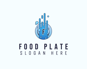 Plate - Dishwashing Plate Cleaning logo design