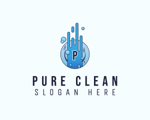 Dishwashing Plate Cleaning logo design