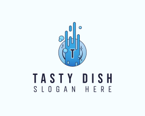 Dishwashing Plate Cleaning logo design