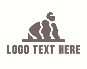 Jungle - Stone Rock Gorilla logo design