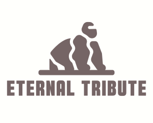 Monument - Stone Rock Gorilla logo design