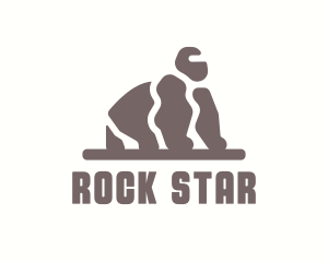 Rock - Stone Rock Gorilla logo design